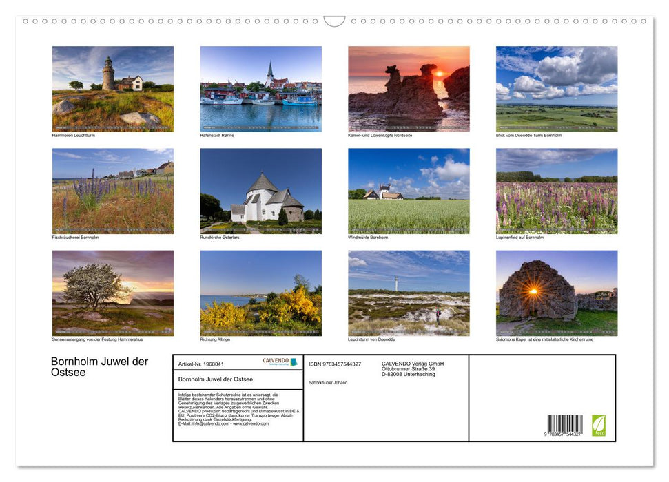 Bornholm Juwel der Ostsee (CALVENDO Wandkalender 2026)