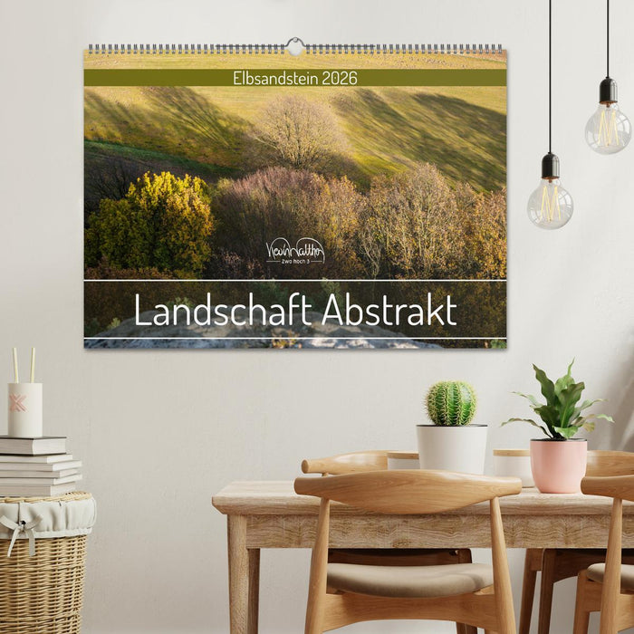 Landschaft Abstrakt - Elbsandstein (CALVENDO Wandkalender 2026)