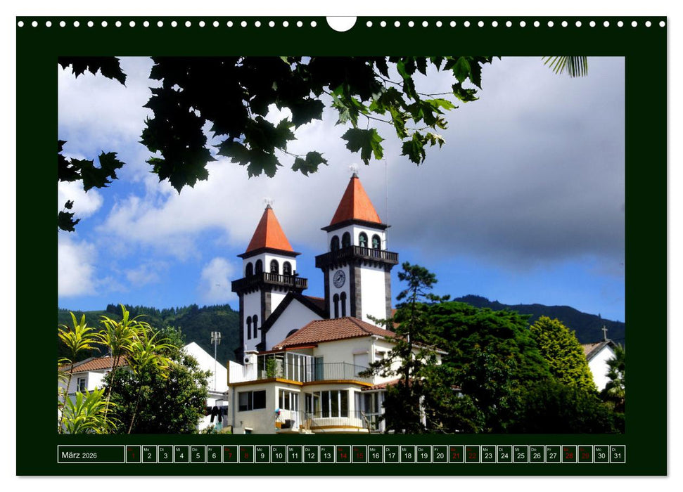 Sao Miguel - Perle der Azoren (CALVENDO Wandkalender 2026)