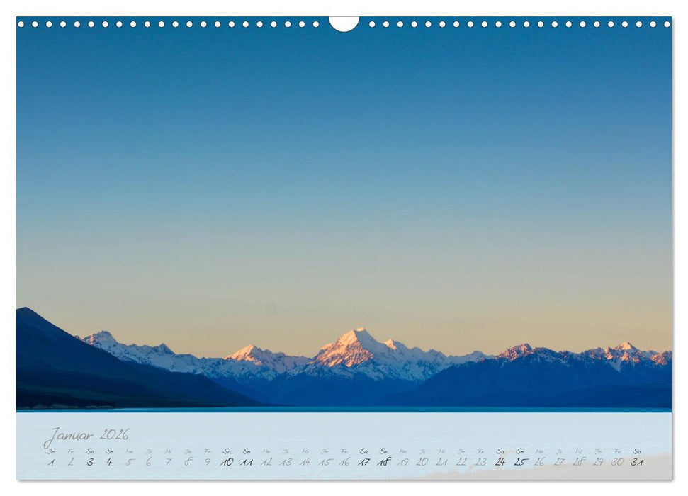 Neuseeland von Nord bis Süd (CALVENDO Wandkalender 2026)