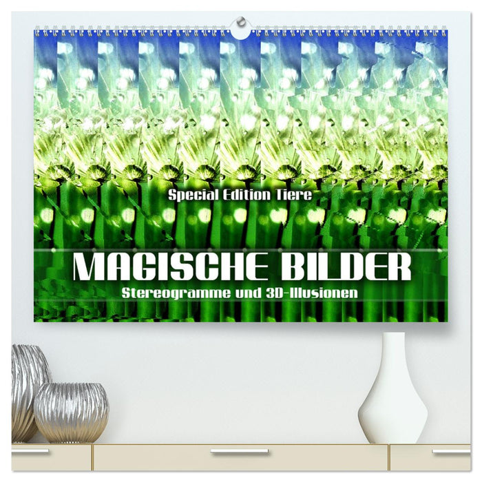 Magische Bilder - Stereogramme und 3D-Illusionen (CALVENDO Premium Wandkalender 2026)