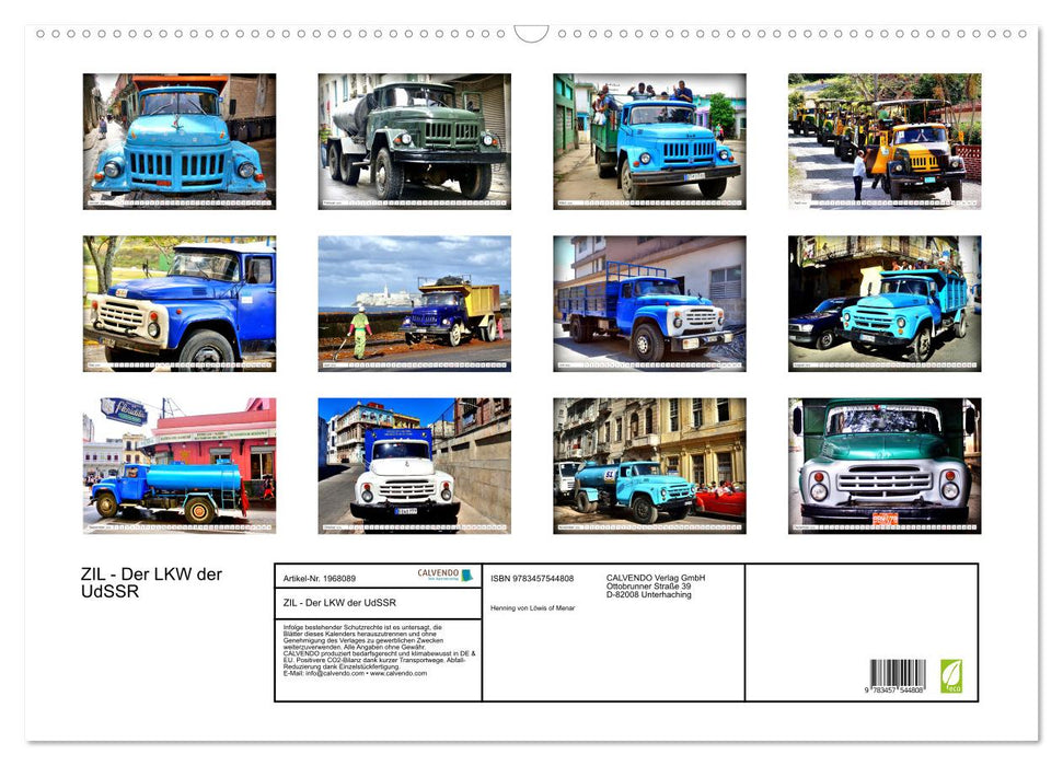 ZIL - Der LKW der UdSSR (CALVENDO Wandkalender 2026)