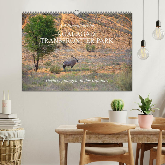 Auf Pirschfahrt im Kgalagadi Transfrontier Park (CALVENDO Wandkalender 2026)
