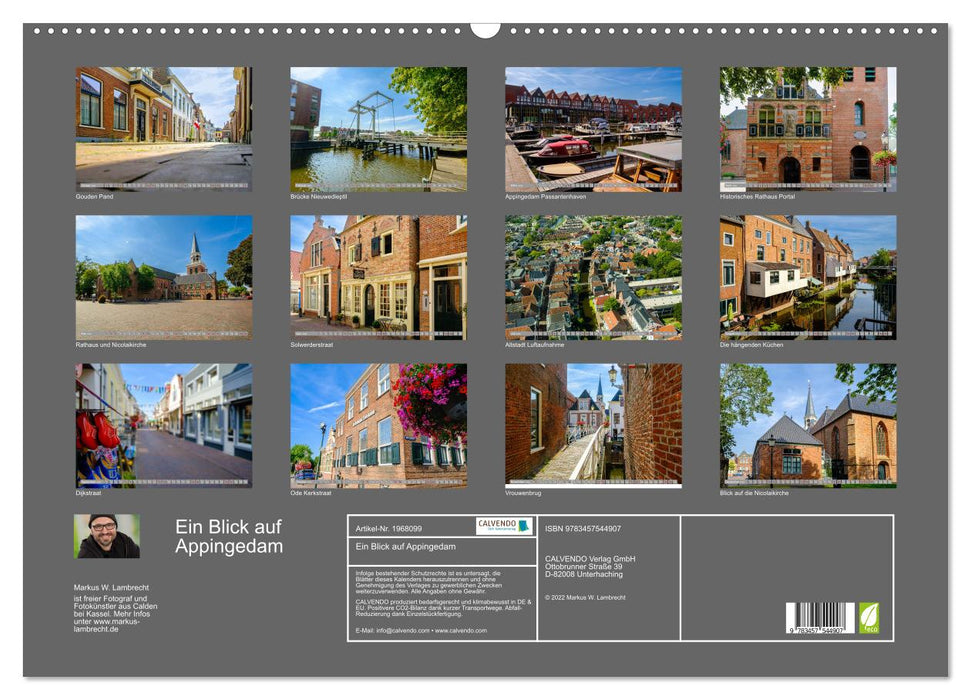 Ein Blick auf Appingedam (CALVENDO Wandkalender 2026)