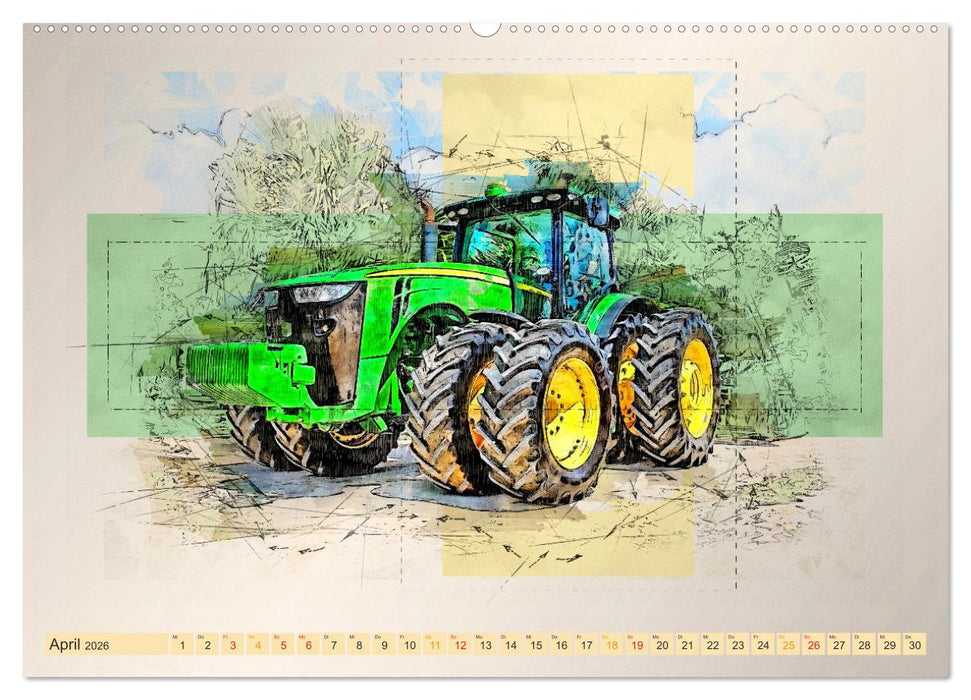 Traktoren - mein Kalender (CALVENDO Wandkalender 2026)