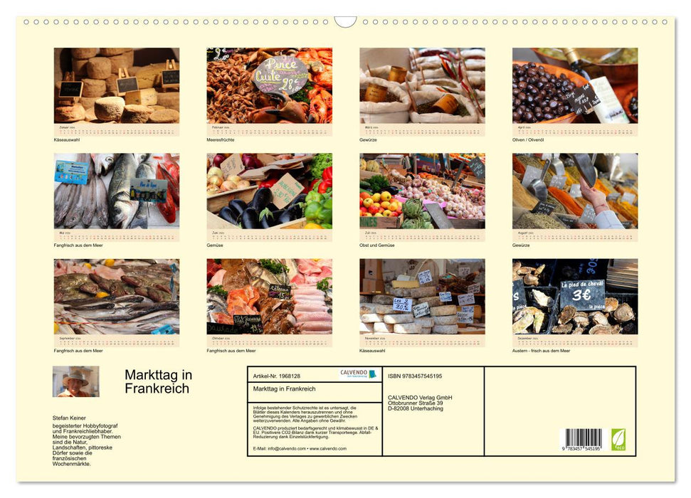 Markttag in Frankreich (CALVENDO Wandkalender 2026)