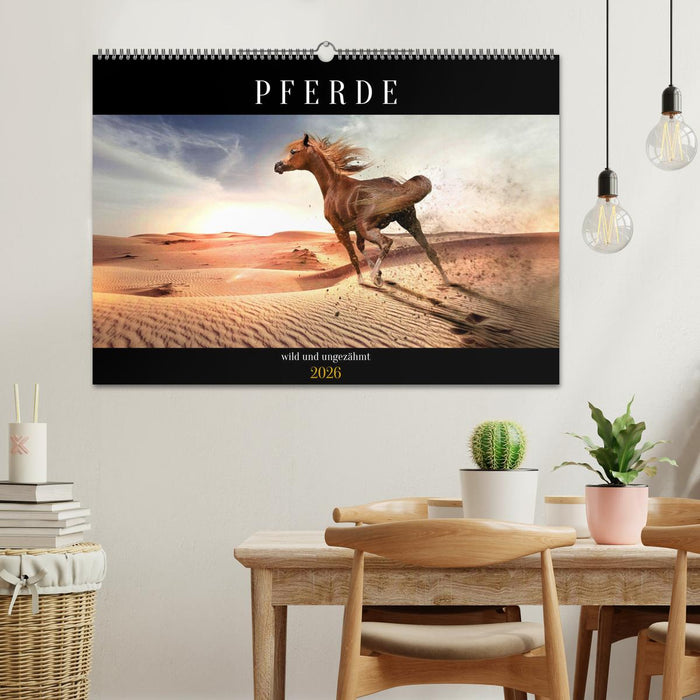 Pferde - wild und ungezähmt (CALVENDO Wandkalender 2026)
