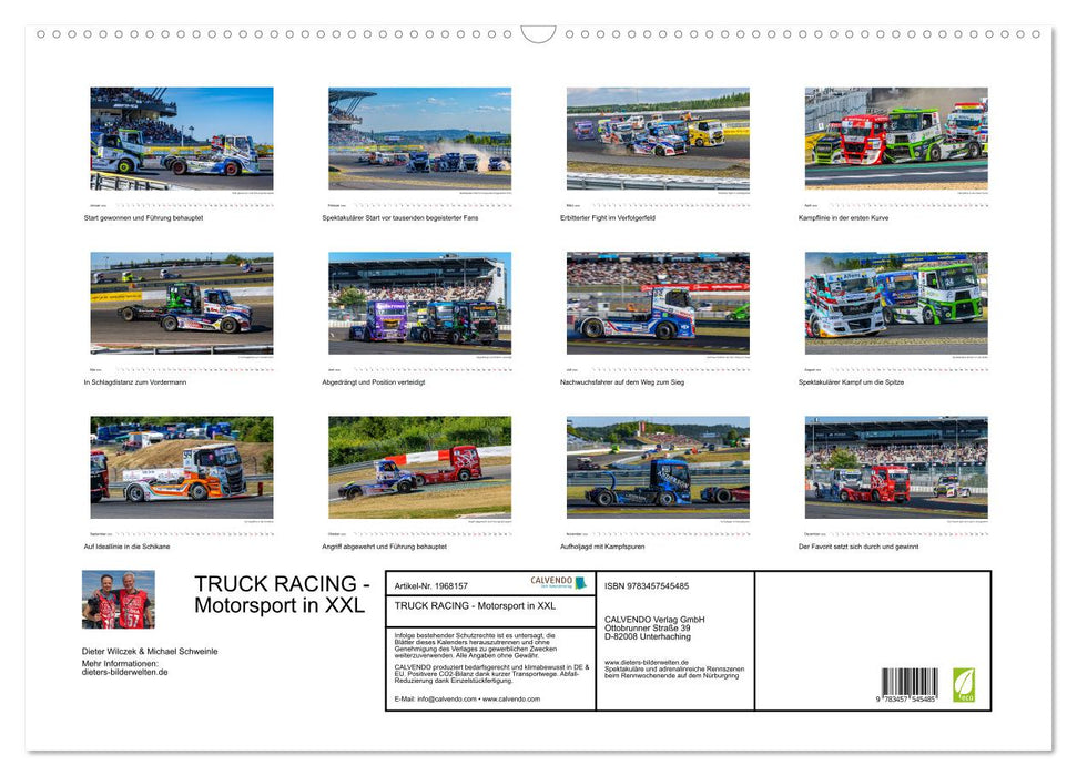 TRUCK RACING - Motorsport in XXL (CALVENDO Wandkalender 2026)