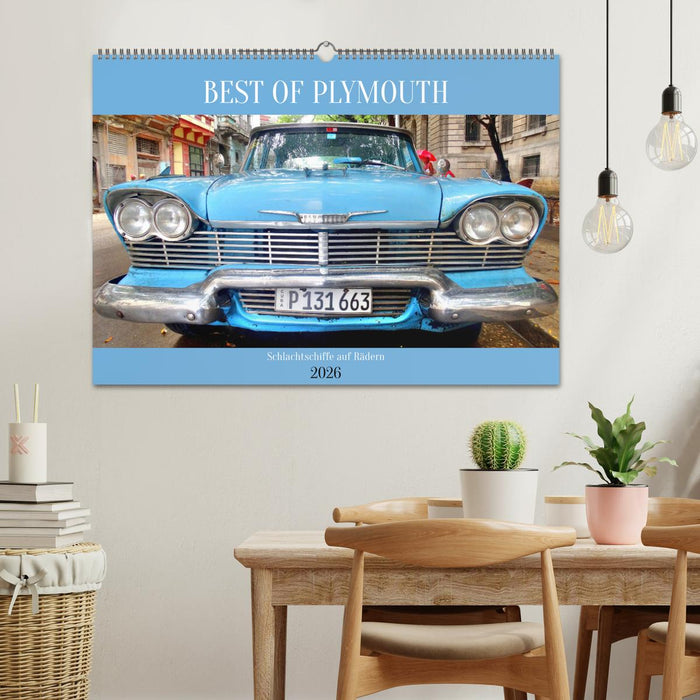 BEST OF PLYMOUTH - Schlachtschiffe auf Rädern (CALVENDO Wandkalender 2026)