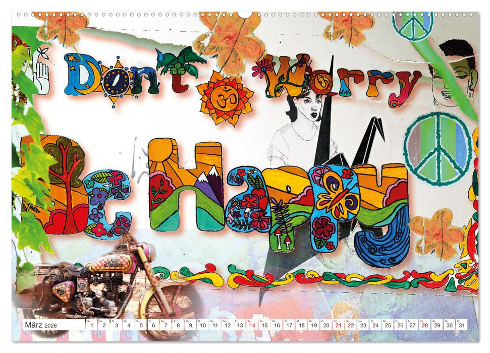 Love and Peace Liebe und Frieden (CALVENDO Premium Wandkalender 2026)