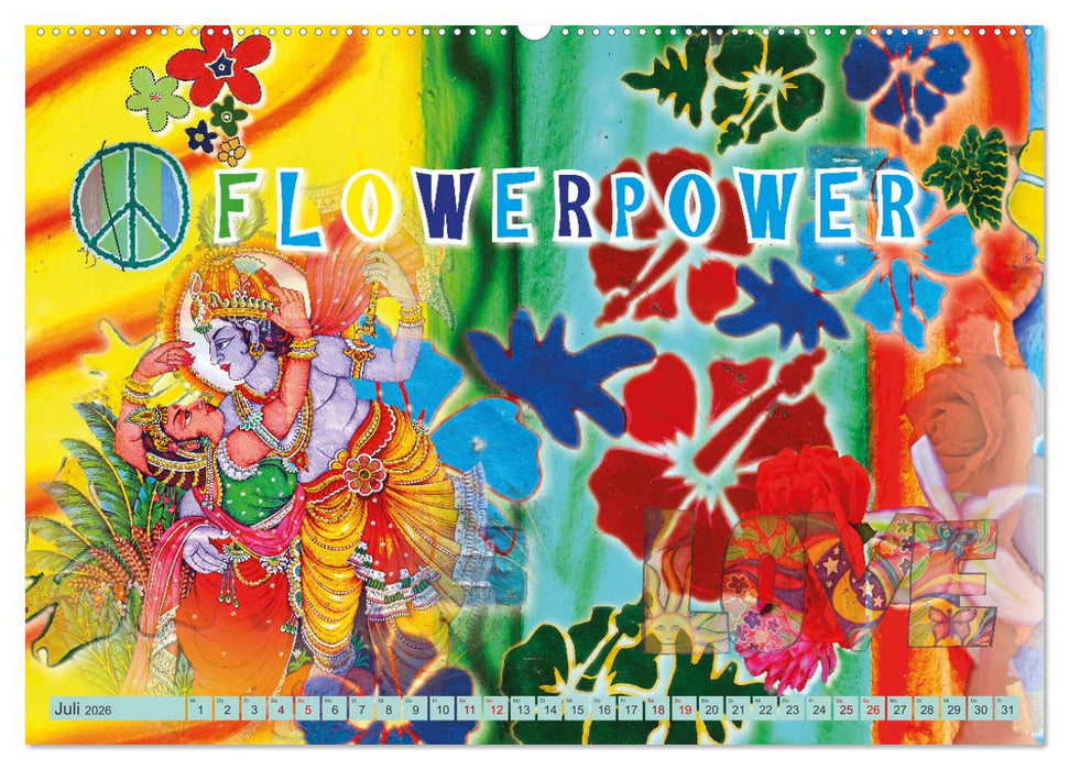 Love and Peace Liebe und Frieden (CALVENDO Premium Wandkalender 2026)