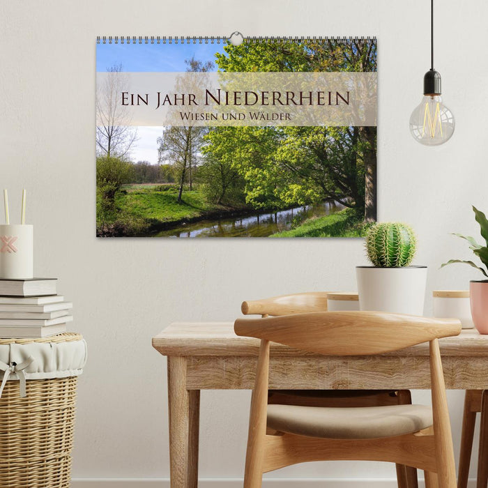 Ein Jahr Niederrhein Wiesen und Wälder (CALVENDO Wandkalender 2026)