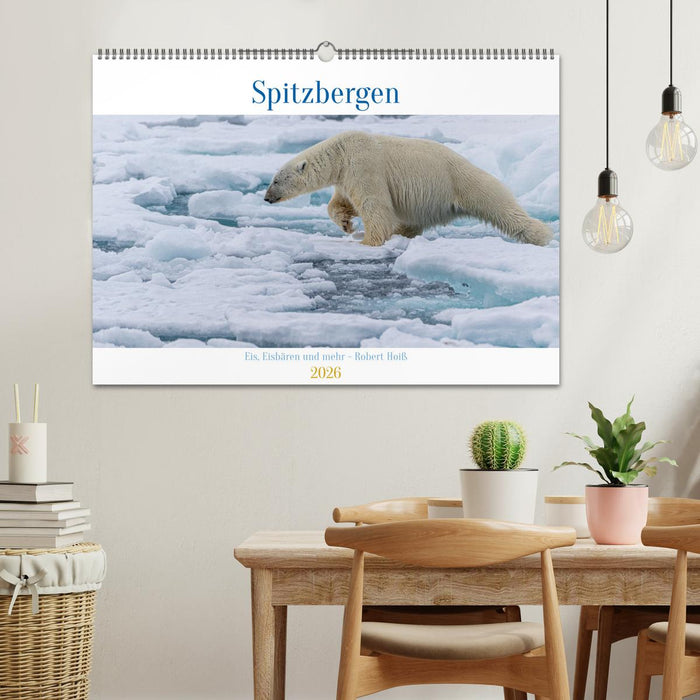 Spitzbergen - Eis, Eisbären und mehr (CALVENDO Wandkalender 2026)