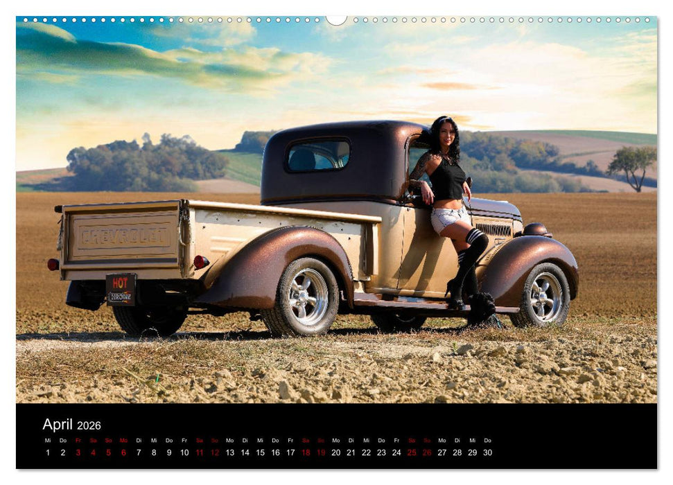 Hot Chrome US Automobile (CALVENDO Wandkalender 2026)