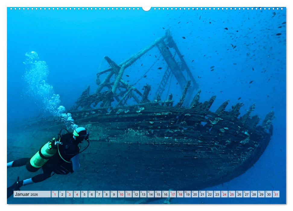 Faszination Wracktauchen (CALVENDO Premium Wandkalender 2026)