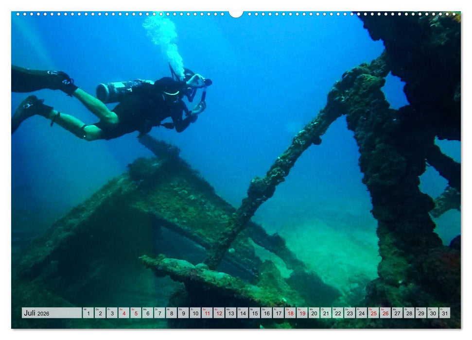 Faszination Wracktauchen (CALVENDO Premium Wandkalender 2026)