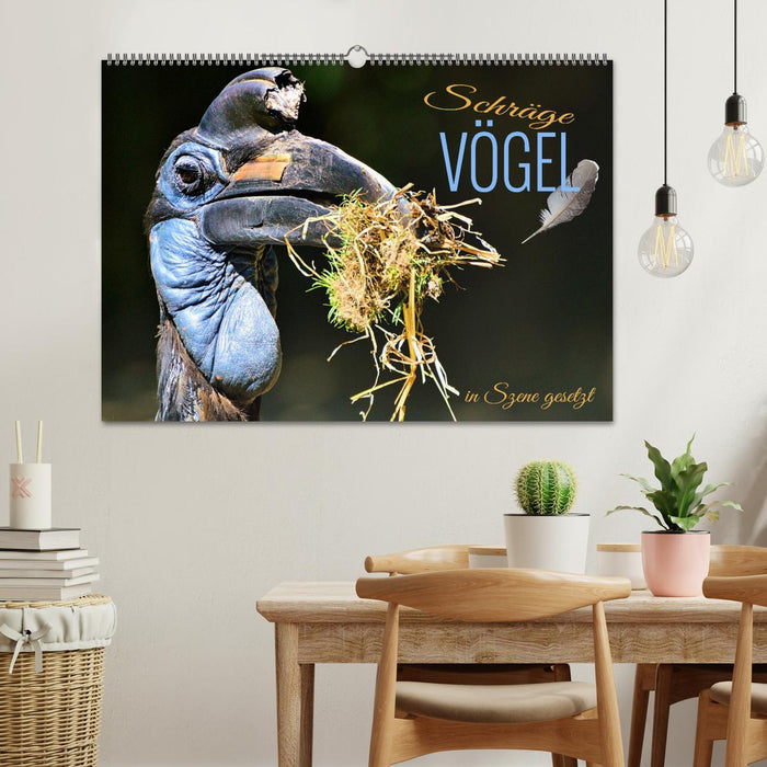 Schräge Vögel in Szene gesetzt (CALVENDO Wandkalender 2026)