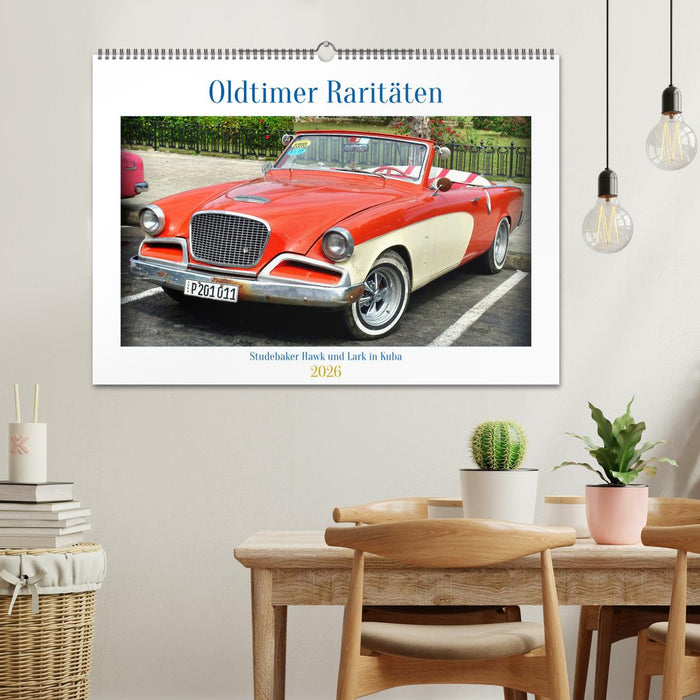 Oldtimer Raritäten - Studebaker Hawk und Lark in Kuba (CALVENDO Wandkalender 2026)