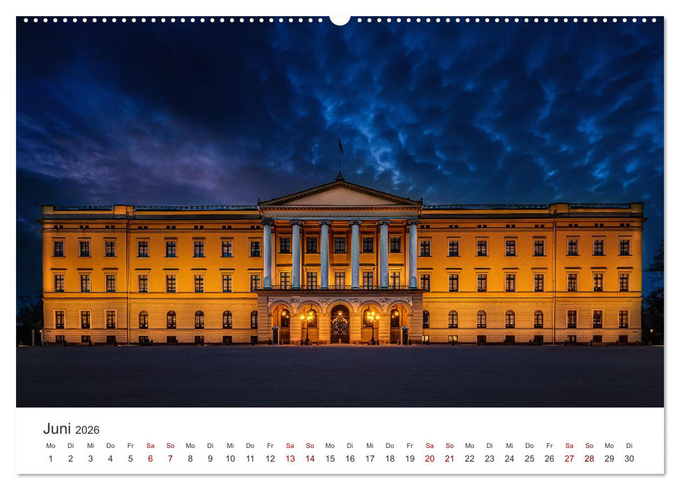 Ein Rundgang in Oslo (CALVENDO Wandkalender 2026)