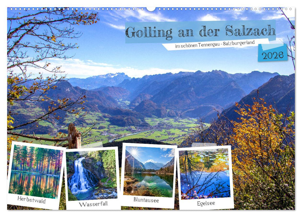 Golling an der Salzach (CALVENDO Wandkalender 2026)