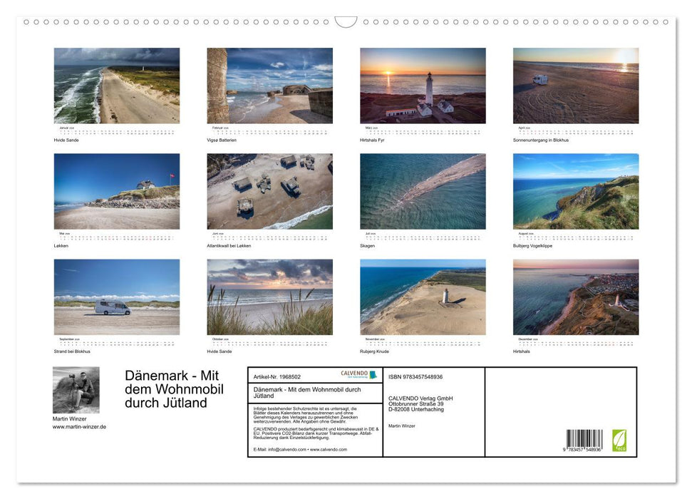 Dänemark - Mit dem Wohnmobil durch Jütland (CALVENDO Wandkalender 2026)