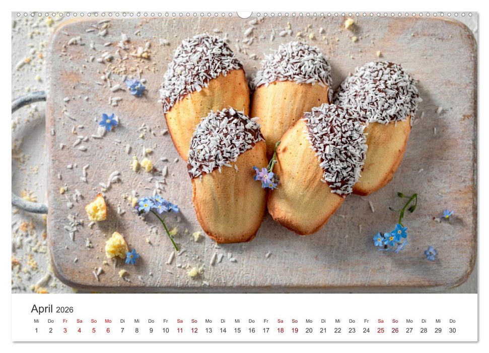 Backen mit Liebe - Selbstgemachtes von Zuhause (CALVENDO Premium Wandkalender 2026)
