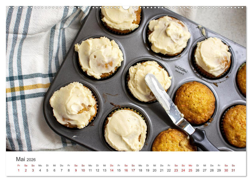 Backen mit Liebe - Selbstgemachtes von Zuhause (CALVENDO Premium Wandkalender 2026)