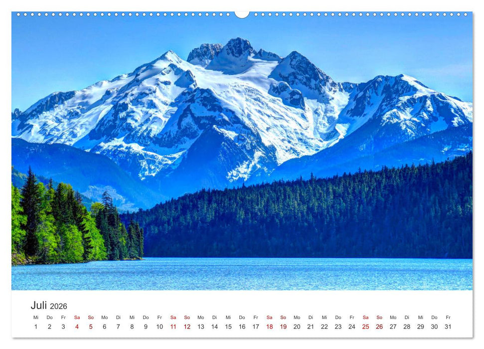 British Columbia - Faszination Kanada (CALVENDO Premium Wandkalender 2026)