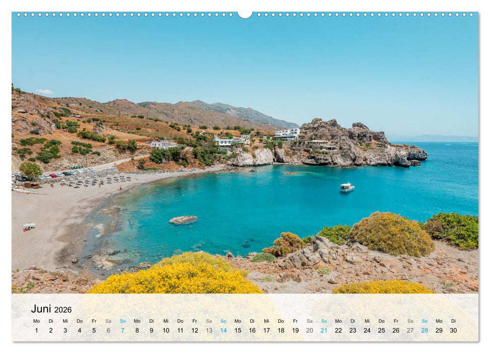 Kreta - Die schönsten Strände (CALVENDO Wandkalender 2026)