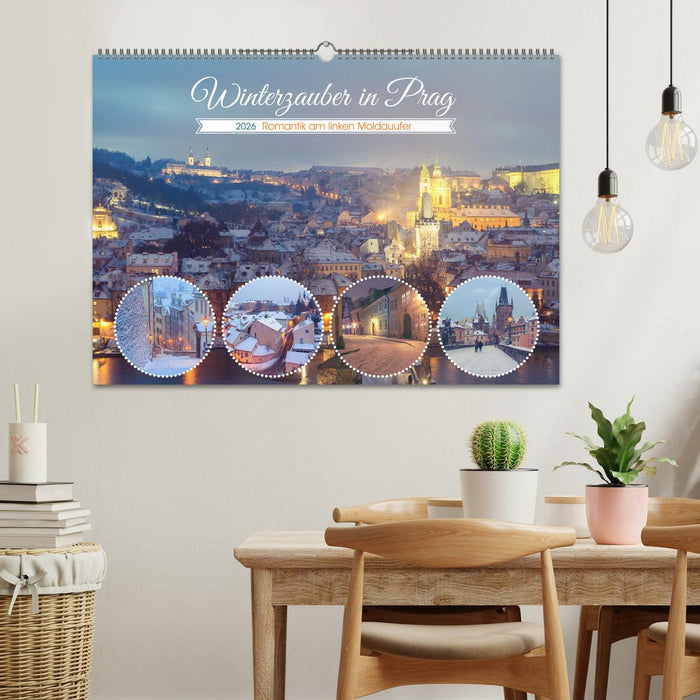 Winterzauber in Prag (CALVENDO Wandkalender 2026)