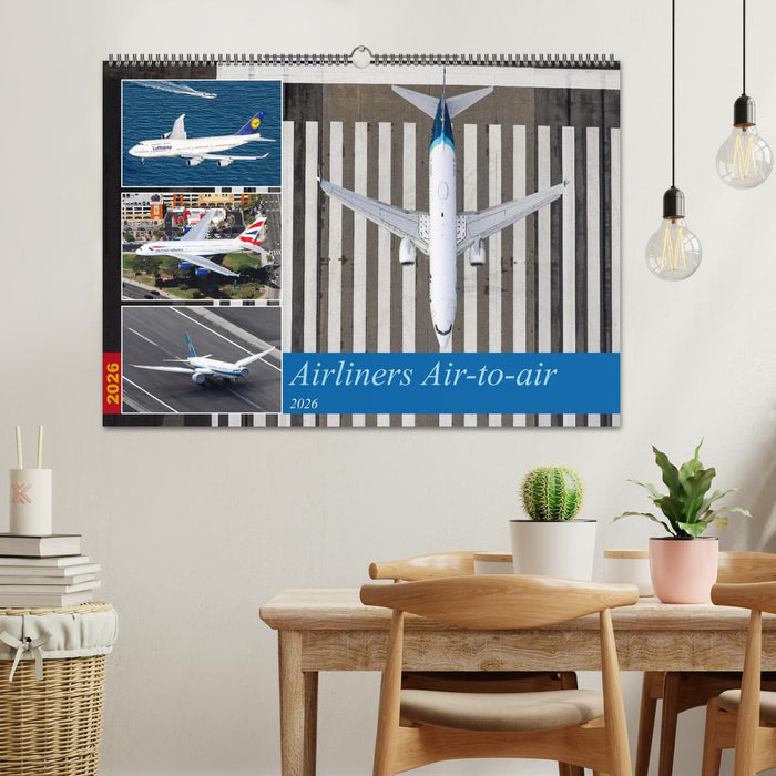 Airliners Air-to-air (CALVENDO Wandkalender 2026)