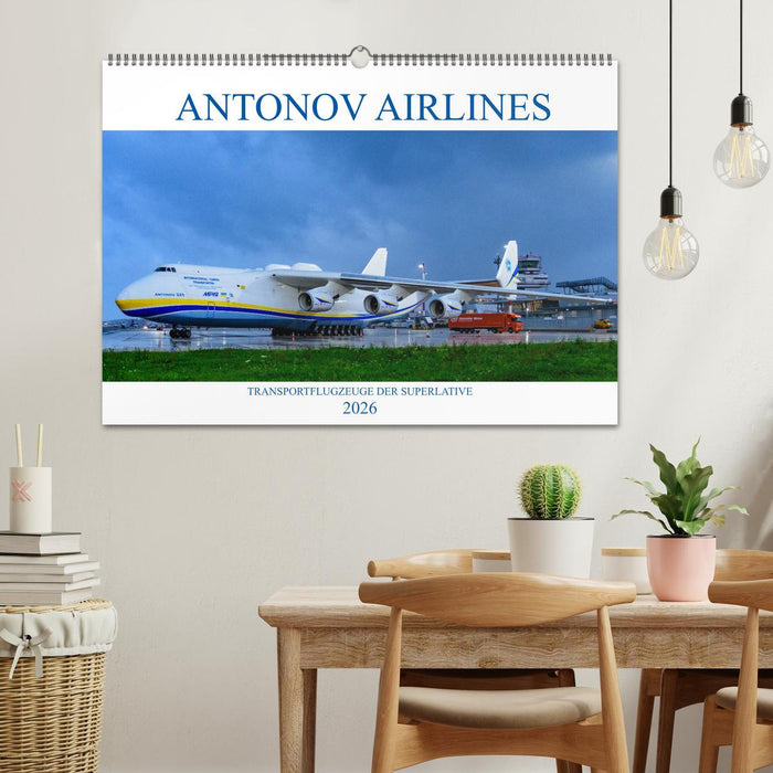 Antonov Airlines, Transportflugzeuge der Superlative (CALVENDO Wandkalender 2026)