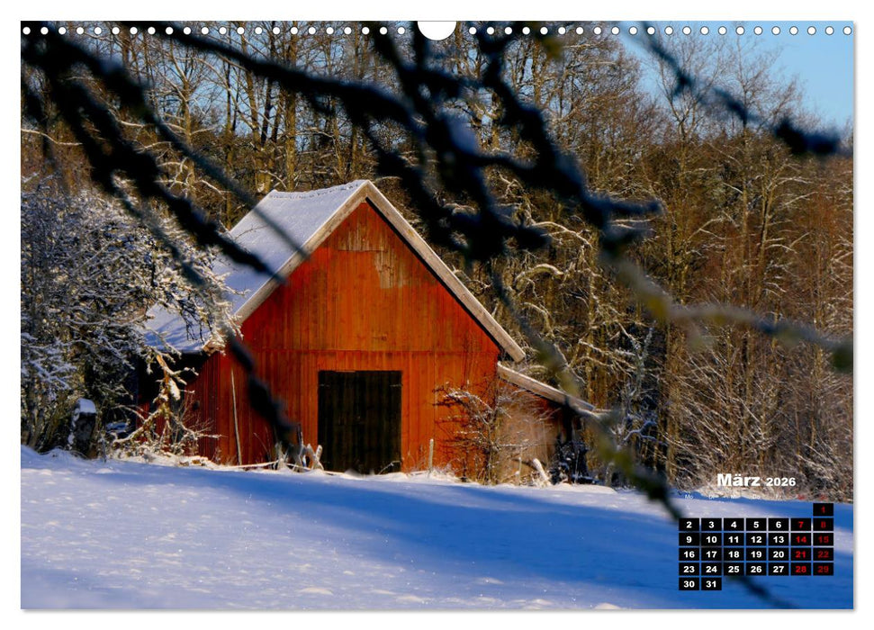 Wintertraum in Smaland (CALVENDO Wandkalender 2026)