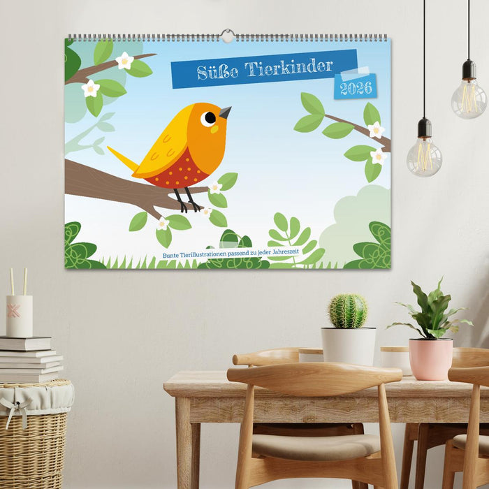 Süße Tierkinder (CALVENDO Wandkalender 2026)