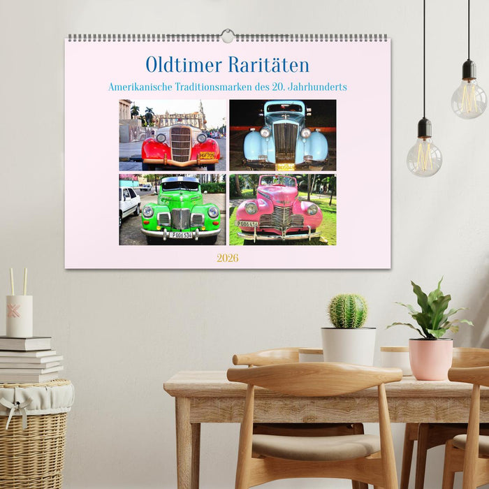 Oldtimer Raritäten - Amerkanische Traditionsmarken des 20. Jahrhunderts (CALVENDO Wandkalender 2026)