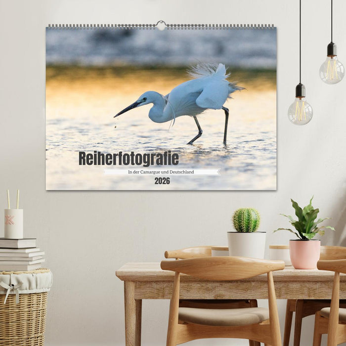 Reiherfotografie (CALVENDO Wandkalender 2026)