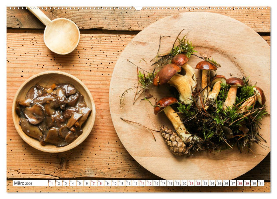 Köstliche Waldpilze (CALVENDO Wandkalender 2026)