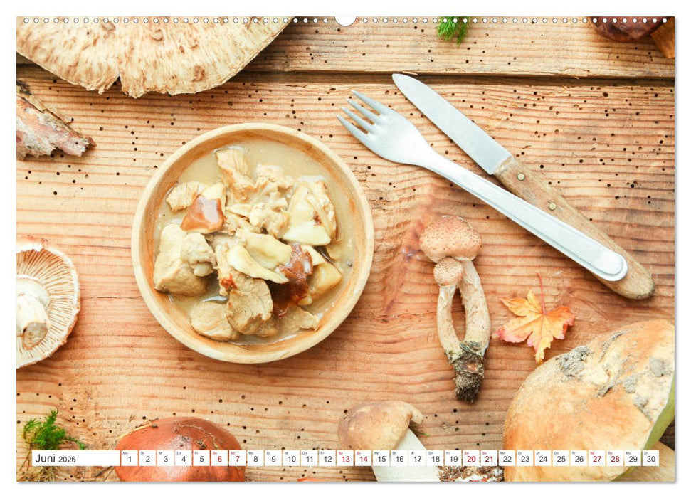 Köstliche Waldpilze (CALVENDO Wandkalender 2026)