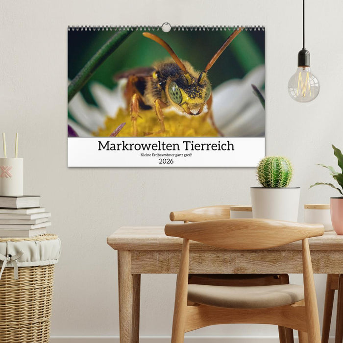 Makrowelten Tierreich (CALVENDO Wandkalender 2026)