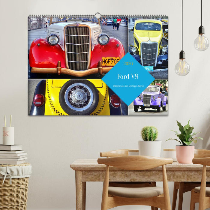 Ford V8 - Oldtimer aus den Dreißiger Jahren (CALVENDO Wandkalender 2026)