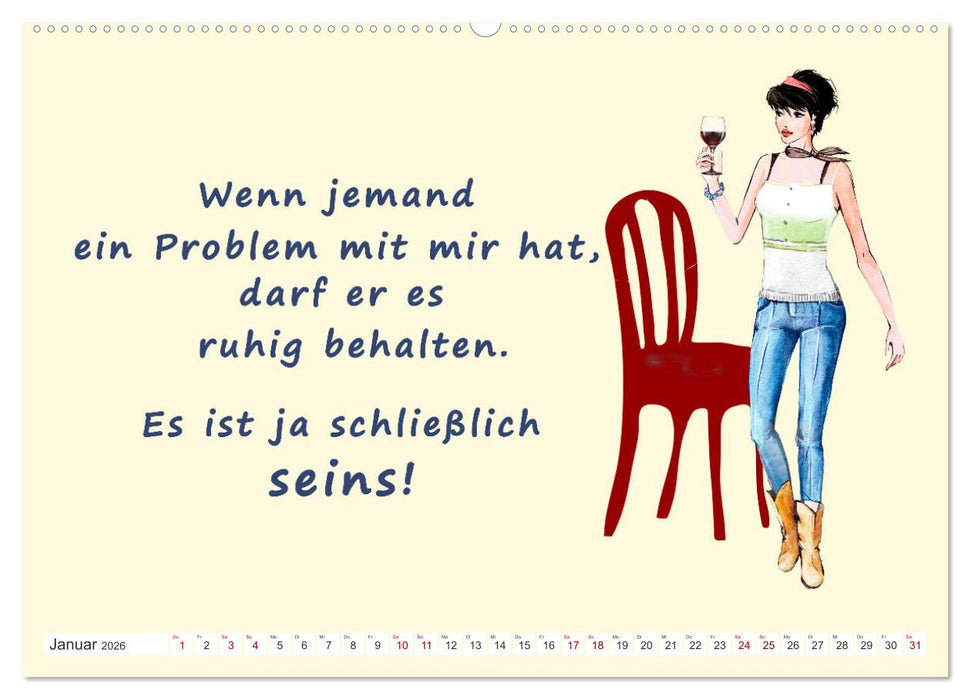 Frech aber ehrlich (CALVENDO Premium Wandkalender 2026)