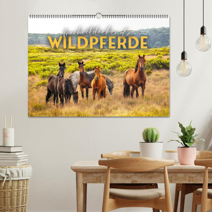Freiheitsliebende Wildpferde (CALVENDO Wandkalender 2026)