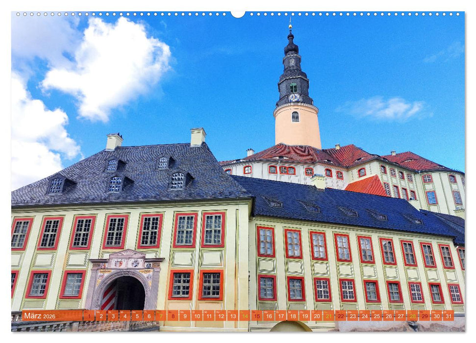 Moritzburg, Weesenstein, Muskau - Drei schöne sächsische Schlösser (CALVENDO Wandkalender 2026)