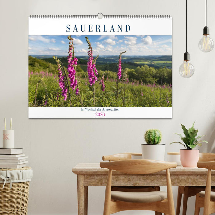 Das Sauerland im Wechsel der Jahreszeiten (CALVENDO Wandkalender 2026)