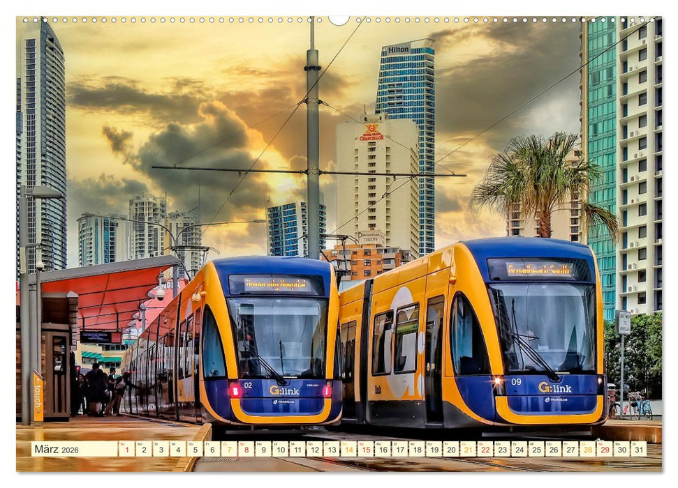 Straßenbahnen - flott unterwegs (CALVENDO Premium Wandkalender 2026)