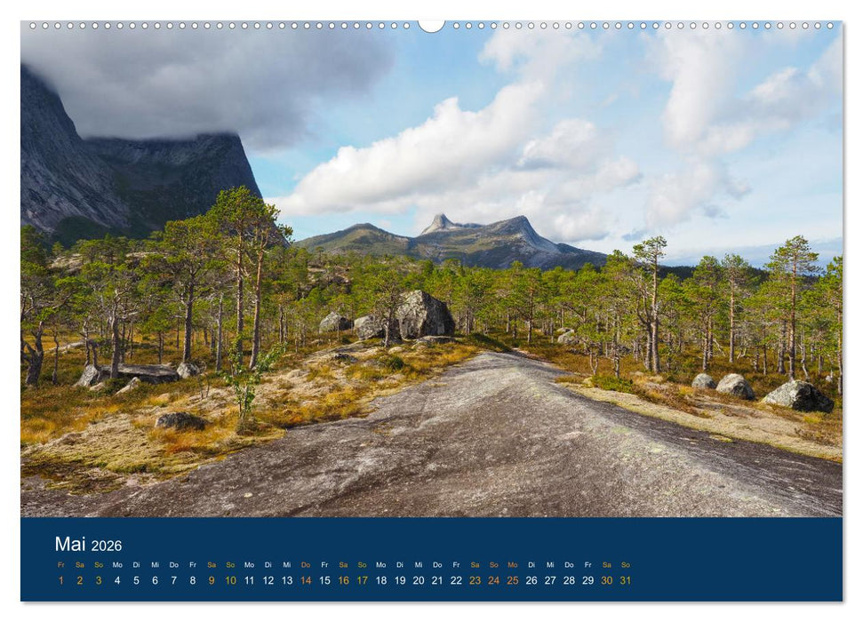 Spektakuläre Bergwelten Norwegen (CALVENDO Premium Wandkalender 2026)
