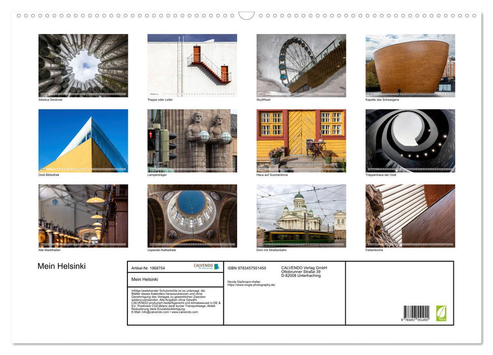 Mein Helsinki (CALVENDO Wandkalender 2026)