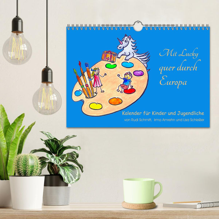 Mit Lucky quer durch Europa (CALVENDO Wandkalender 2026)