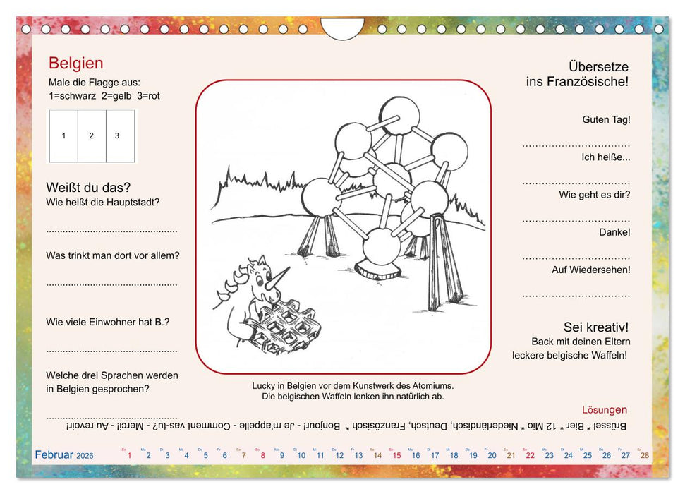 Mit Lucky quer durch Europa (CALVENDO Wandkalender 2026)