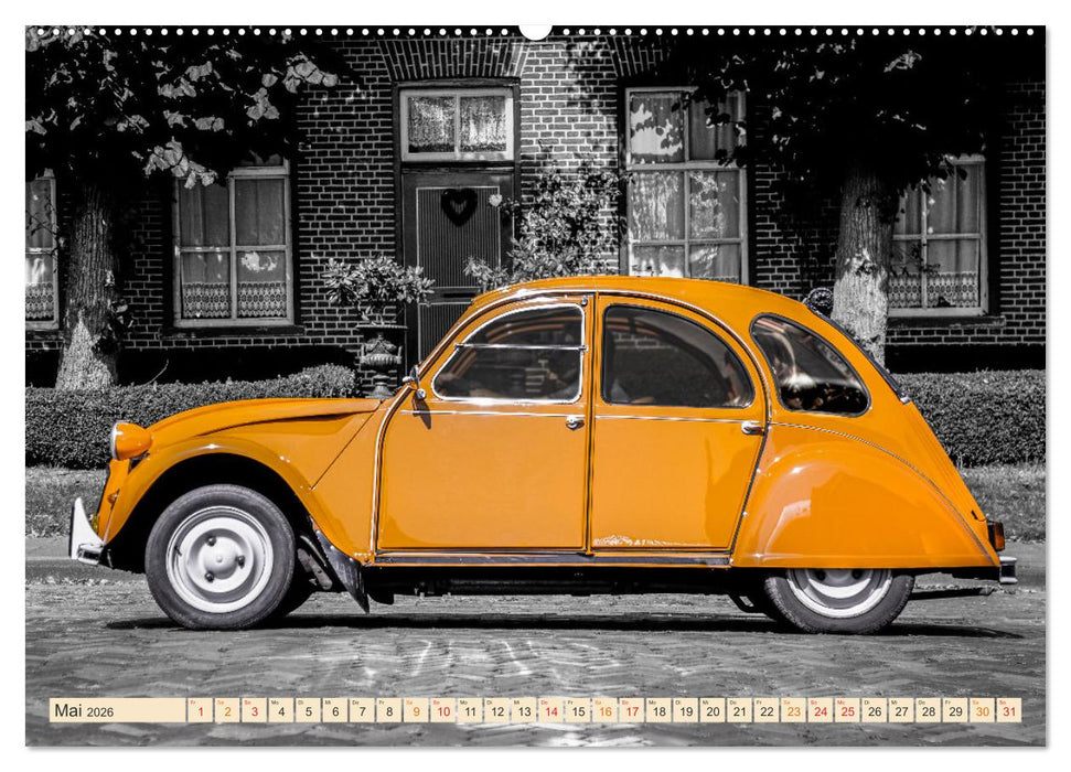 Citroën 2CV - Entenparade (CALVENDO Premium Wandkalender 2026)